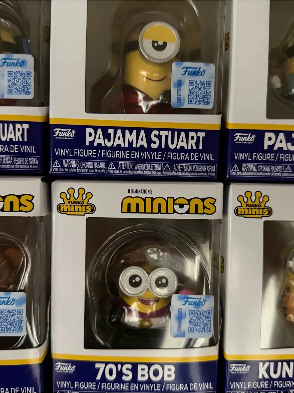 Funko 70's Bob Minions Vinyl Figure - Yellow & Purple